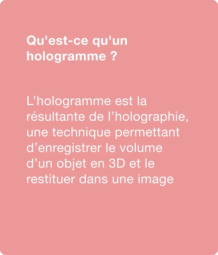 Qu'est-ce qu'un hologramme