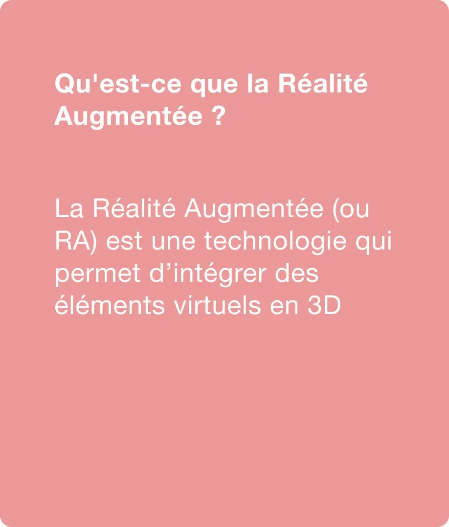 Qu'est-ce que la Réalité Augmentée