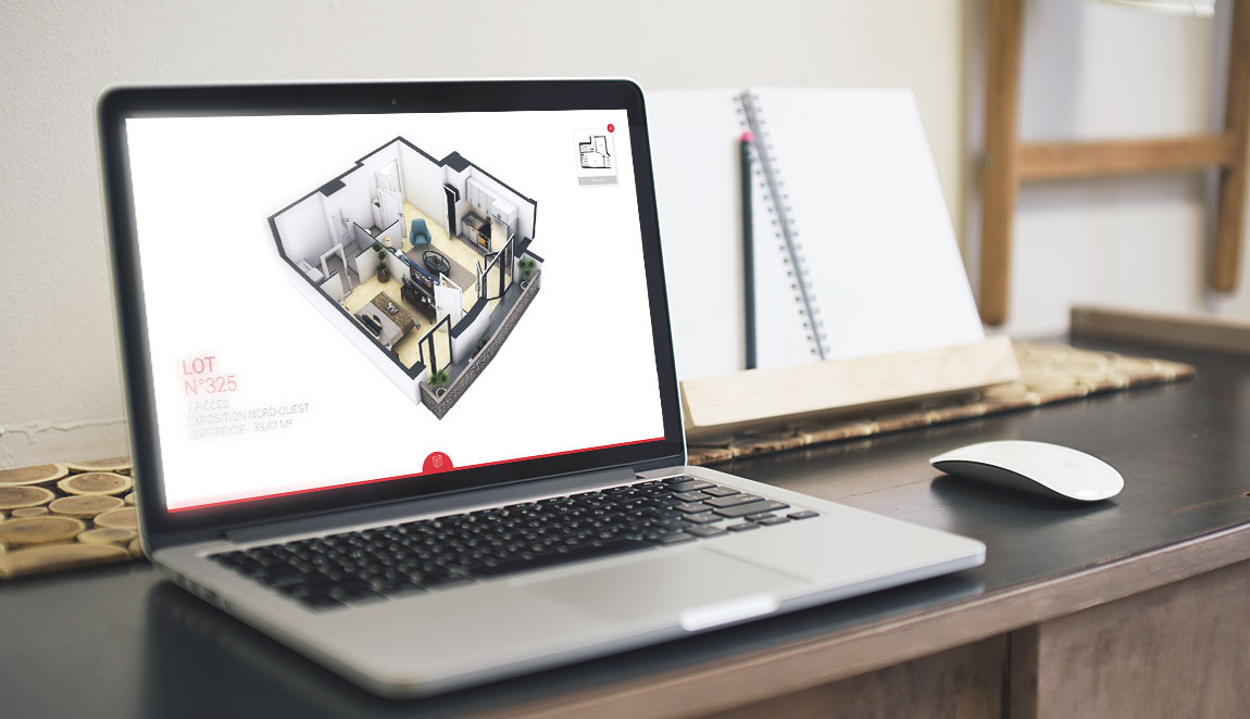2D, 3D et 360° : Des outils web pour la vente immobilière neuve